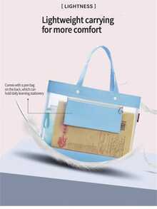 1只淺綠色透明學生輔導袋 - 綠色 - 查看 2