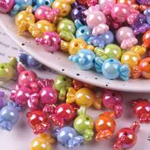 30 Stücke/Packung, 16 mm, Ab-Farbeffekt, zufällig gemischte Acrylperlen für die DIY-Schmuckherstellung, geeignet für Armbänder, Halsketten, Handyketten-Zubehör
