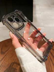 透明防摔手機殼相容於 iPhone 15/15Pro/15Plus/15Promax - 黑色 - 查看 4