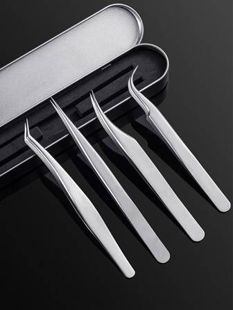 睫毛鑷子，不銹鋼精密鑷子，睫毛延長工具，用於睫毛延長