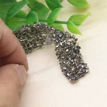 1pc Self-adhesive Resin Rhinestone Trim For Clothing Diy