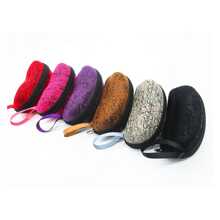 1 Pieza De Gran Tamaño, Estuche Portátil Para Almacenar Anteojos Y Gafas Con Cuerda Para Colgar - Gris - Ver 1