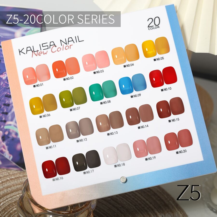 Kalisa 20瓶美甲凝膠套裝,色彩齊全,附帶陳列架,300ml/10oz。美甲沙龍必備,abs材質,日式簡約時尚,高端沙龍限量款,是女孩節禮物的不二之選。在家和沙龍diy美甲藝術,容量大且顏色齊全的必需品 - Nebula - 查看 1