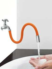 1 Pièce Rallonge De Robinet Avec Position Fixe Et Fonction Étanche Aux Éclaboussures - Orange - Voir 12