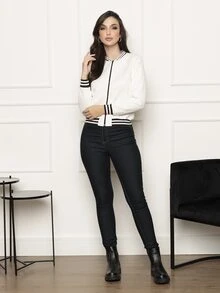 Women Jackets - 白色 - 查看 5