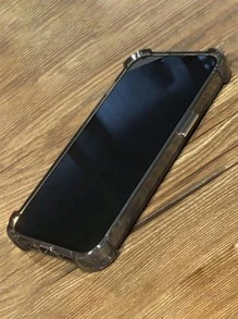 透明防摔手機殼相容於 iPhone 15/15Pro/15Plus/15Promax - 黑色 - 查看 6