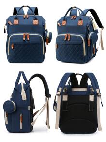 嬰兒尿布袋背包,帶更換站,多功能便攜式防水大容量旅行換尿布包,嬰兒用品組織者,嬰兒註冊搜尋,男女嬰兒尿布包,嬰兒淋浴禮物,新生嬰兒必備禮物,1入組 - 藍色 - 查看 8