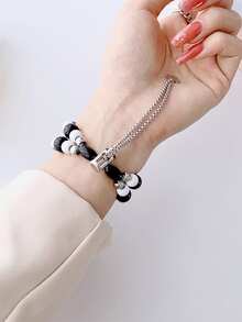 Pulsera con cuenta Correa de reloj - Azul - Ver 2