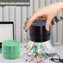 023 New Handheld Desktop Office Vacuum Cleaner Household Portable Plasticine Wireless Mini Vacuum Cleaner Student - Pink - View 1