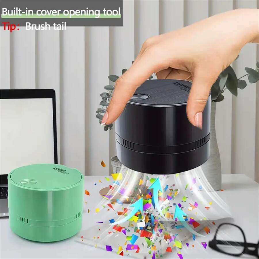 023 New Handheld Desktop Office Vacuum Cleaner Household Portable Plasticine Wireless Mini Vacuum Cleaner Student - Pink - View 1