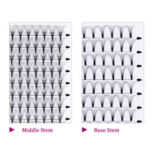 FADVAN Fadvan 120Fans Premade Fan Lashes 3D 5D 6D 8D 10D 12D 16D 20D 30D 0.07 C/D 8-14mm Volume Individual Short Stem  Eyelash Extension Makeup Supplies