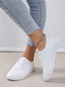 Women's Casual Sports Shoes, Student Shoes, White Shoes, Skate Shoes