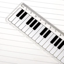 1 Pc Plastic Ruler ,Sheet Music Ruler, Straight Ruler Plastic Measuring Tool Suitable for Student School Office