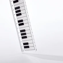1 Pc Plastic Ruler ,Sheet Music Ruler, Straight Ruler Plastic Measuring Tool Suitable for Student School Office