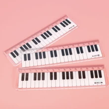 1 Pc Plastic Ruler ,Sheet Music Ruler, Straight Ruler Plastic Measuring Tool Suitable for Student School Office