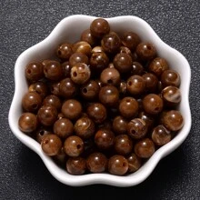 100pcs/Set 8mm Gradient Acrylic Beads Round Cat's Eye Loose Spacer Beads For Jewelry Making Diy Handmade Bracelet Necklace Accessories - Brown - View 19