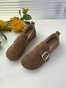 Ladies' Casual Loafers, Shoes, Soft Bottom Moccasins - Brown - View 6