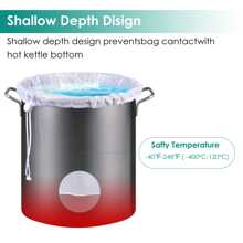 1pc Brew Bags, SANTOW Fine Mesh Strainer Bag, Reusable Straining Mesh Bag For Home Brewing, Filter Bag For Nut, Milk, Cold Brew, Fruit Press Drawstring - White - View 5