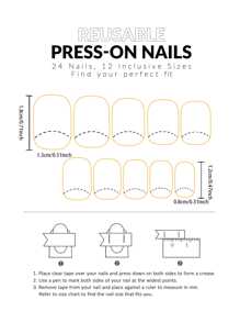 Press On Nails 24 Pieces Of Short Square Cartoon Cute Butterfly Style Fingernails - Multicolor - View 5