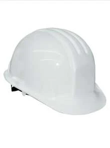 Adjustable Safety Helmet With Ratchet For Protection On Construction Site, Workshop - White - View 1