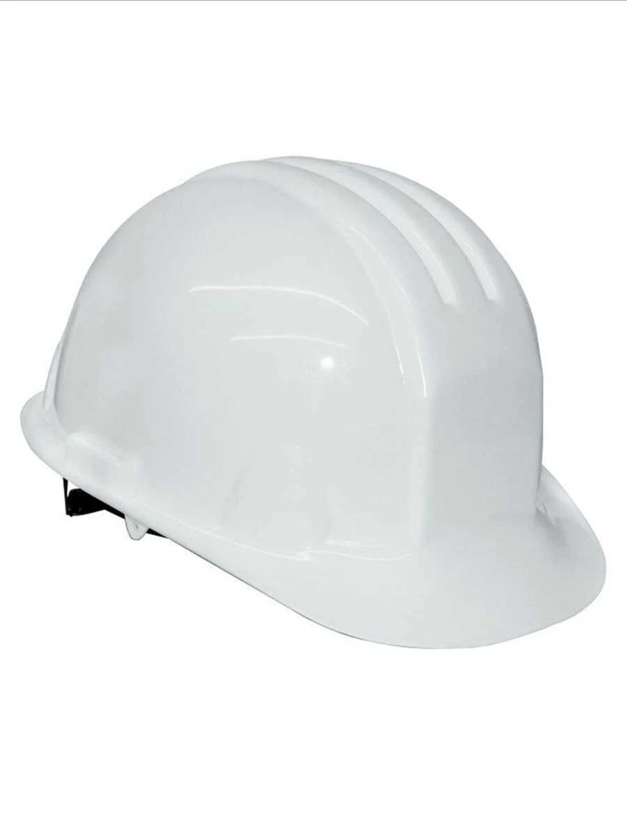 Adjustable Safety Helmet With Ratchet For Protection On Construction Site, Workshop - White - View 1