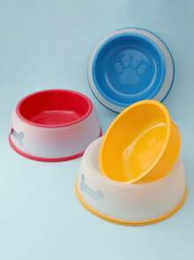 隨機顏色防滑雙層寵物餐碗 - 彩色 - 查看 2