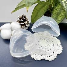 1pc Pacifier Plastic Storage Box Portable Dustproof Case For Storing Pacifiers - White - View 5