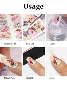 12 Miếng Dán Móng Tay Giáng Sinh Dễ Thương Thiết Kế Hình Động Vật Đề Can Móng Tay Nước Chim Cánh Cụt Chim Chó Mèo Thanh Trượt Trang Trí Mùa Đông Hình Chìm Thiết Kế Móng Tay Mẹo Làm Móng Tay Quà Tặng Bạn Bè DIY - Màu be - Xem 7