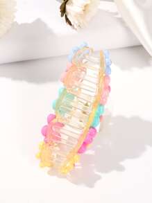 1 件装糖果色多巴胺花 Y2k 风格闪亮星星发夹，适合女孩波西米亚风夏季发夹发夹发夹发夹发夹，学校用品，学院秋冬爪夹发饰，适合女士度假装扮