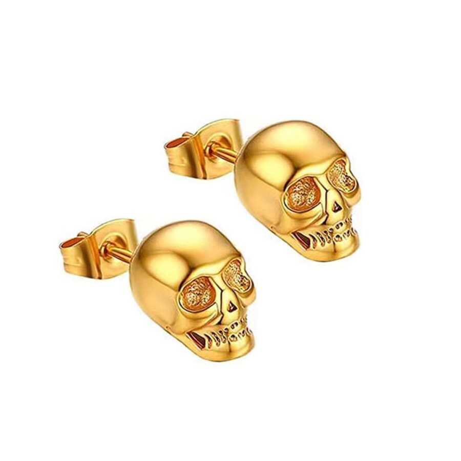 跨境新品萬聖節鬼魂和骷顱形耳環,復古設計中性耳飾品