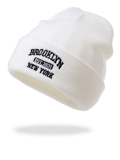 1pc Women's Brooklyn Knit Hat Winter Fall