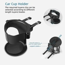 Giá để cốc trên ô tô Giá để cốc uống nước đa năng có thể điều chỉnh trên ô tô Giá để chai nước có thể điều chỉnh - màu đen - Xem 7