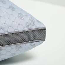 1 件碎記憶海綿枕頭,可調節涼爽透氣枕頭,適合深度睡眠 - 俯臥或側睡,可水洗床枕 - 灰色 - 查看 6