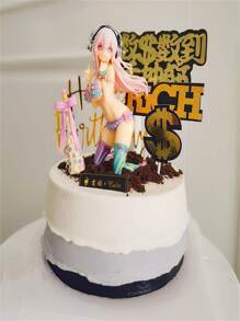 Sexy Girl Bikini Cake Topper Decoration For Birthday, Baking And Party - Blue - View 1