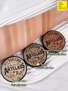 Too Cool for School Paleta mate para contorno en K-Beauty, con obsequio de 1 pincel, textura ligera, suave y aterciopelada, con espejo, contorno adelgazante para nariz y rostro, con gradación natural y bronceador.