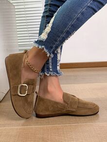 Ladies' Casual Loafers, Shoes, Soft Bottom Moccasins - Brown - View 5