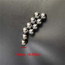 Yernea 10入組/袋工業用軸承鋼環球軸承,精密和鏡面般的表面,適用於軸承、彈弓和打獵球等附件,包括3種尺寸14mm(0.55in)、15mm(0.59in)、16mm(0.63in)