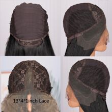 合成蕾絲假髮 - 黑色 - 查看 8