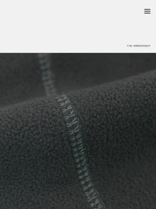 1pc Unisex Grey Or Black Fleece Cap For Outdoor And Daily Activities Such As Climbing, Riding, Skiing And Running With Windproof And Warm Performance, Fall/winter - Black - View 3