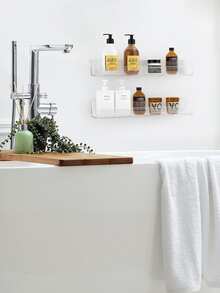 1 套透明亞克力香料架,廚房懸掛調味品收納架 - 白色 - 查看 3