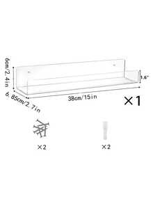 1 套透明亞克力香料架,廚房懸掛調味品收納架 - 白色 - 查看 7