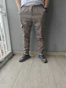 Men Pants - Màu nâu  Mocha - Xem 2