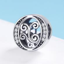 1 pieza vintage plata de ley 925 26 con letra colección A a Z colgante para plata esterlina Pulsera o Brazalete Bisutería regalo