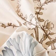 1 件柔软芦荟拉绒 Ins 风格床笠（无枕套），清新简约设计，拉绒涤纶，现代数码印花，适合裸睡，360 度包裹，可机洗，适用于卧室、客房、宿舍，四季皆宜