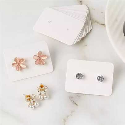 100 Miếng Hoa tai Card màn hình Với Túi dự trữ Đối với bao bì