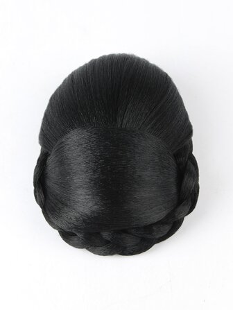 6 Inch Braided Hair Buns Updo Chignon Synthetic Clip In Hair Extensions Women's Wig Hair Extensions