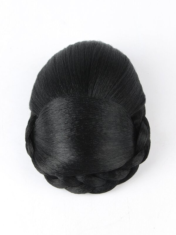 Moño Trenzado De 6 Pulgadas, Moño De Chignon Sintético Y Extensión De Cabello En Clip Para Mujeres