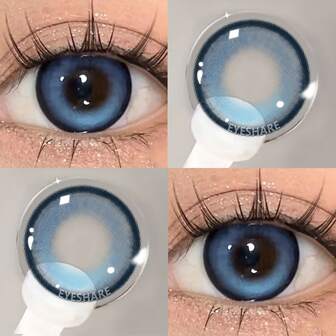 EYESHARE 1 副美容彩色隐形眼镜年度使用眼妆大眼 14.5 毫米万圣节服装角色扮演