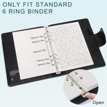 A5手帳補充,80張/160頁點網格活頁紙,適用於手帳綁定器,筆記本插入,議程內頁 - 白色 - 查看 4