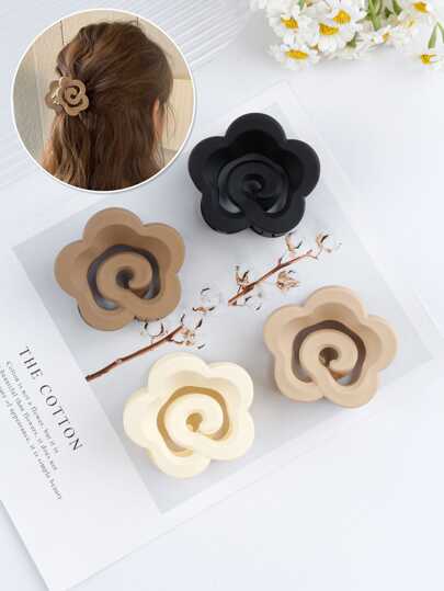 1件装磨砂发髻花气质优雅发夹头饰，发饰，女士，发饰，美发工具，卷发饰品，秋季，女士美发工具，美发用品，秋季，女士旅行发饰，美发工具，美发用品，圣诞礼物，成人圣诞礼物，成人圣诞礼物，美发用品，圣诞礼物，成人圣诞发饰，礼物创意，美妆圣诞礼物，圣诞节